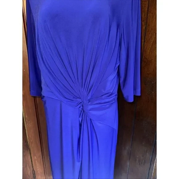Lauren Ralph Lauren Womens Size 16W  Blue Dress EUC - Picture 2 of 5